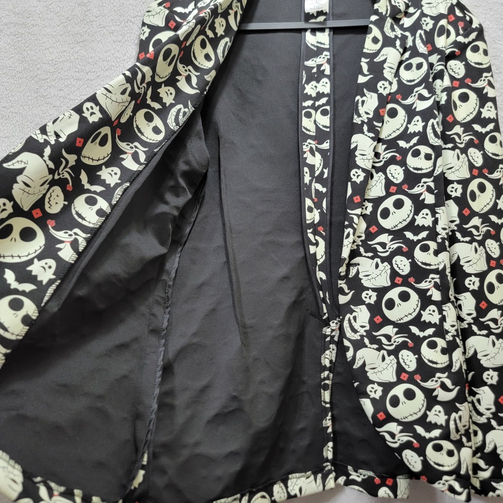 Disney Parks Nightmare Before Christmas Glow In Dark Jack Skellington Blazer LG - Picture 16 of 16